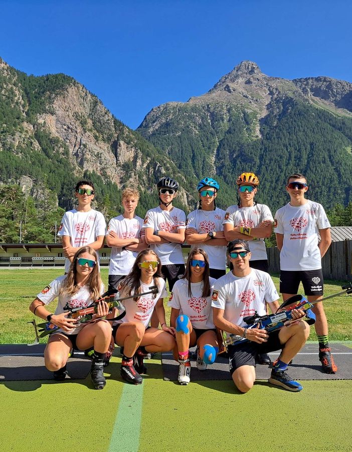Biathlon: il Progetto Children in allenamento atletico a Bionaz