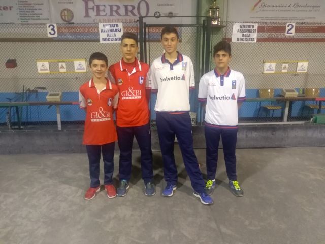 Bocce: Giovani valdostani sul podio under 15 a San Benigno