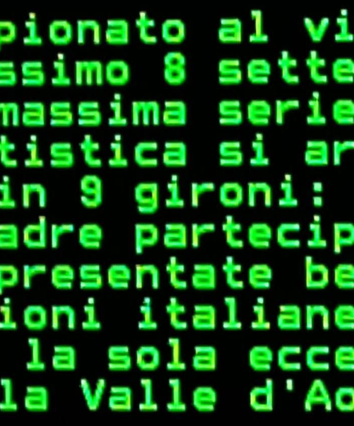 Aosta Città Europea dello Sport  ma senza calcio