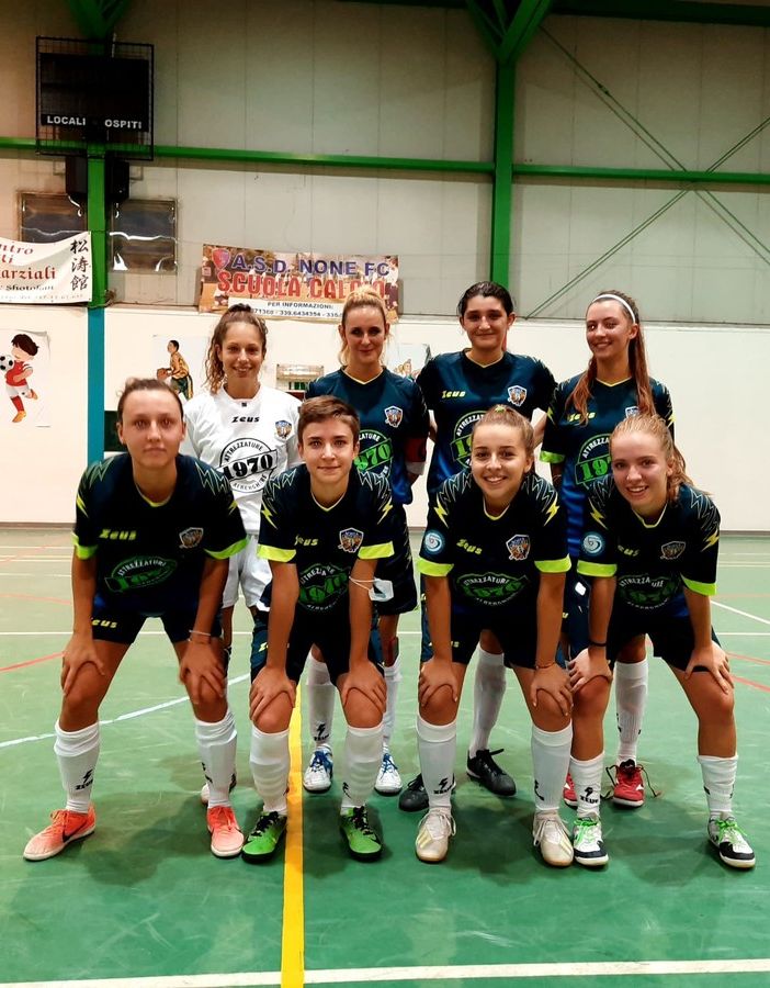 Le ragazze dell'Aosta Calcio 511 di futsal