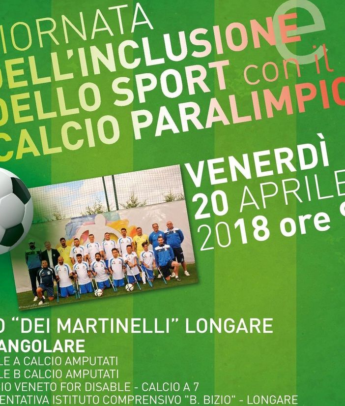 Calcio amputati: dal 15 aprile Azzurri in raduno a Longare
