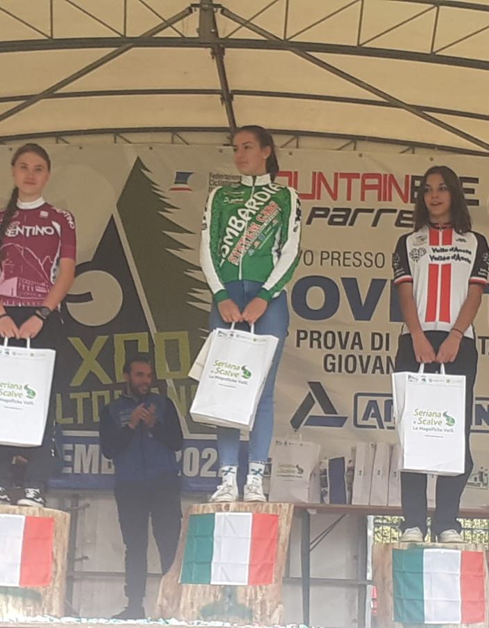 Il podio femminile, nell'articolo il podio maschile