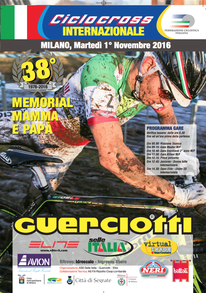 Ciclocross: Il primo novembre a Milano il  38° Memorial Mamma e Papà Guerciotti