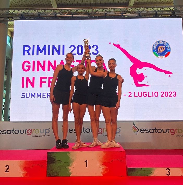 Ritmica: Quartetto del Club des Sports sul tetto d’Italia