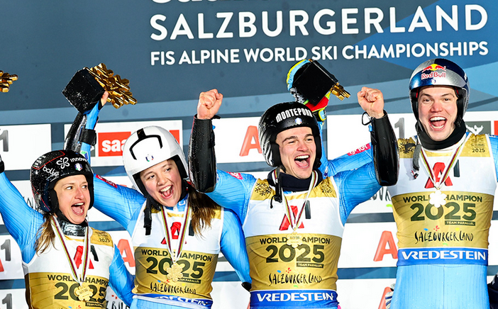 ITALIA, E’ ORO! VINATZER, DELLA VITE, DELLA MEA E COLLOMB TRIONFANO NEL PARALLELO A SAALBACH 2025