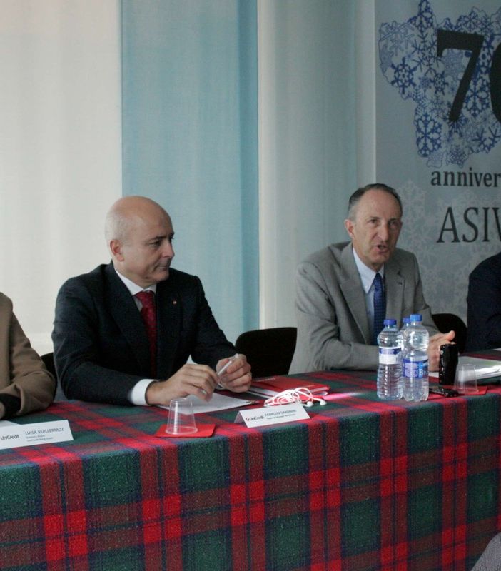 Da sn Luisa Wuillermoz; Fabrizio Simonini e Marco Mosso