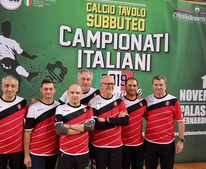 Da sn Fabrizio Maiandi, Giovanni Navarra, Dario Di Muri, Riccardo Rabacchin, Marco Perotti, Filippo Filippella, Arturo Azzaro