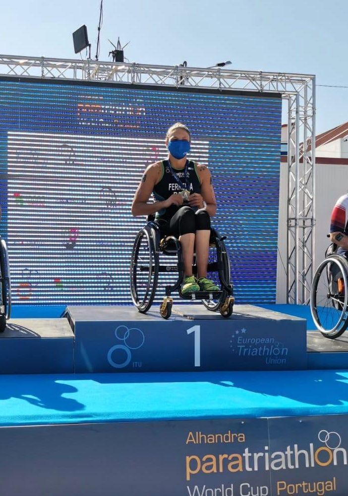 Rita Cuccuro sul secondo scalino del podio