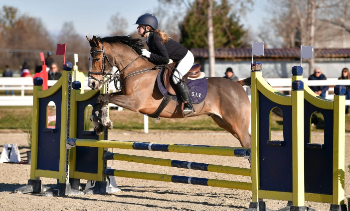 Demetra Caputo in sella a Victor