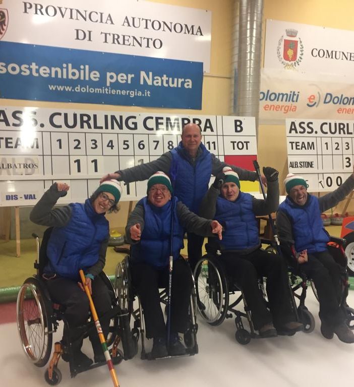 Weelchair Curling: Disval detta legge in terra trentina