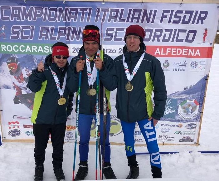 Da sn: Andrea Grivon, Alex Grivon e Daniel Brunod