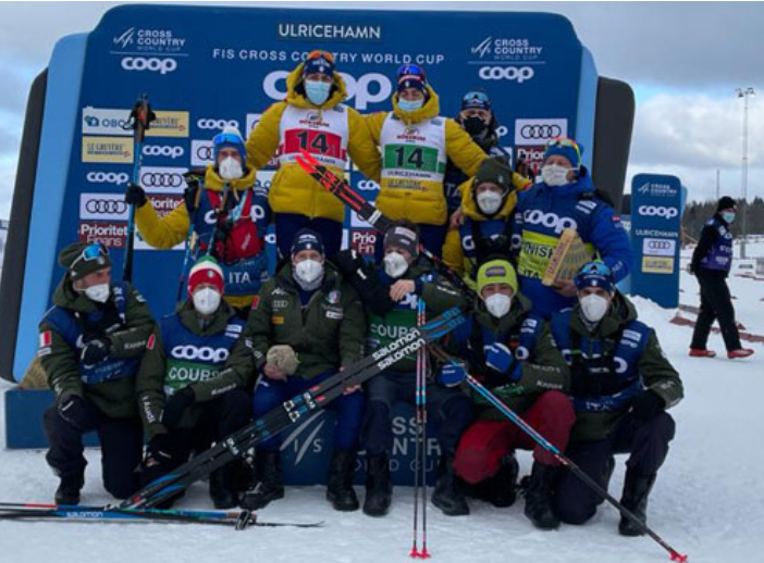 Fondo: Trionfo Italia nella team sprint di Ulricehamn con Pellegrino che straccia tutti nel finale