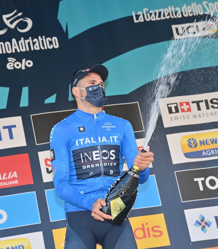 Ciclismo: Ganna, un fulmine sulla corsa dei Due Mar