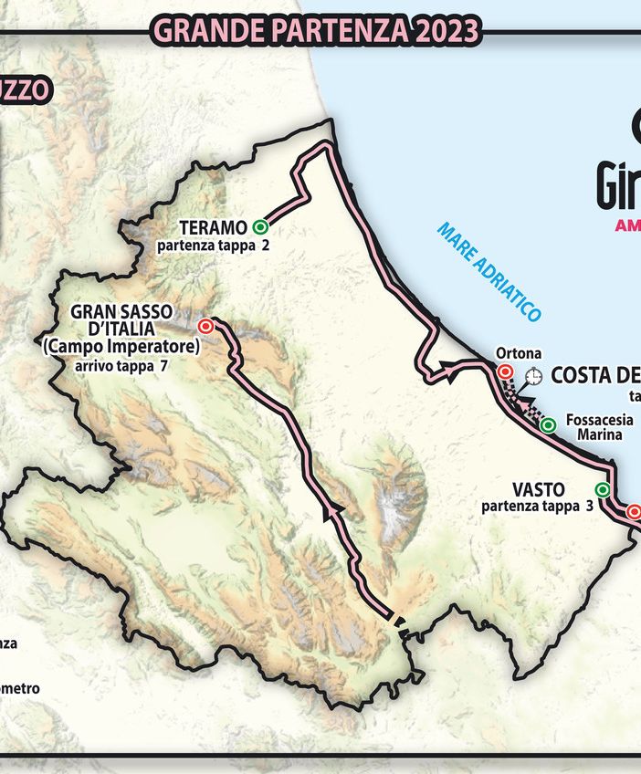 GIRO D'ITALIA 2023: In Abbruzzo la grande partenza