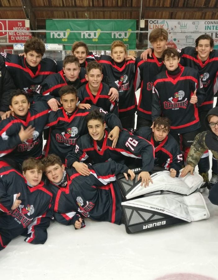 Hockey ghiaccio: U15; I rossoneri Gladiators sono andati a vendemmiare a Varese