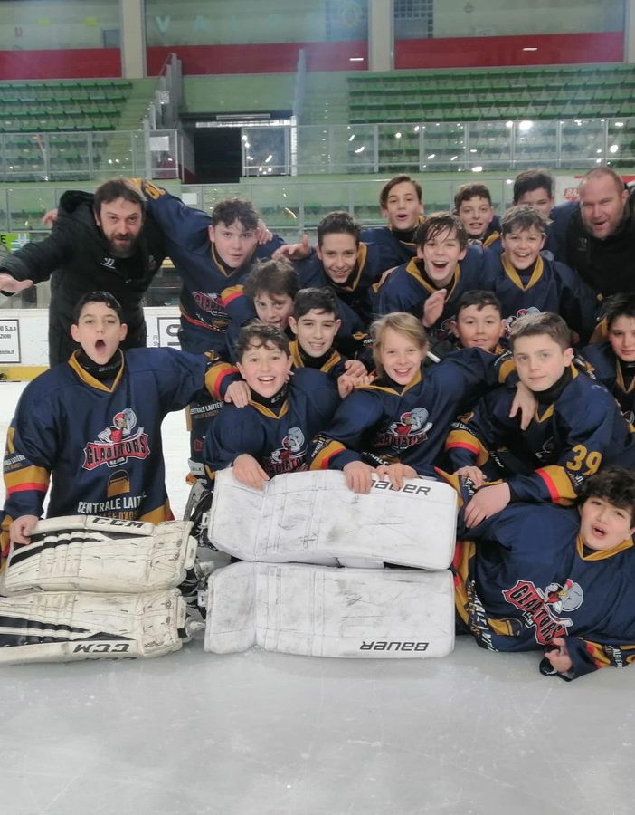Hochey ghiaccio: Gladiators ai quarti finali campionato italiano U13