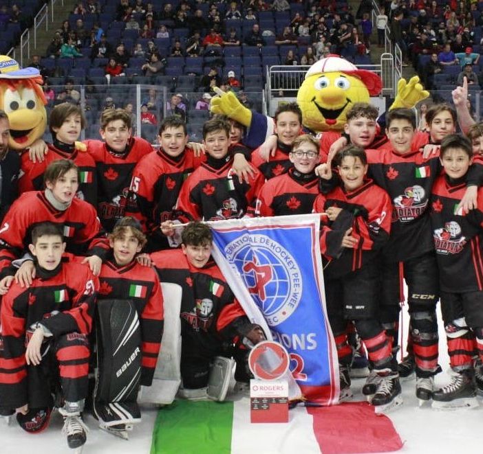 Hockey ghiaccio: I gladiatori e l'Italia U 13 conquistano il più importante torneo del mondo