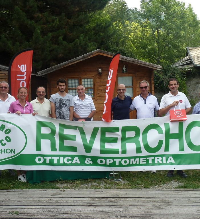 Da sn: Mathieu Cerisey, Franco Marguerettaz, Francesca Marconi, Domenico Scopacasa, Giulio Scopacasa, Dario Collé, Rosario Nardi (Sponsor), Edi Avoyer (Presidente G.C. Arsanieres), Edy Incoletti, Vicenzo Cairo