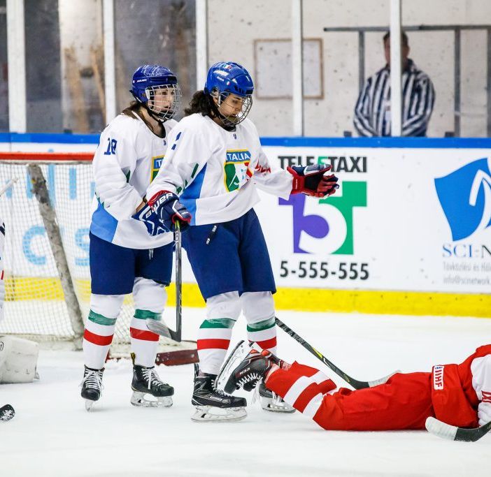 Italia-Danimarca durante il Mondiale 2019 (Foto: Laszlo Mudra – HIIHF)
