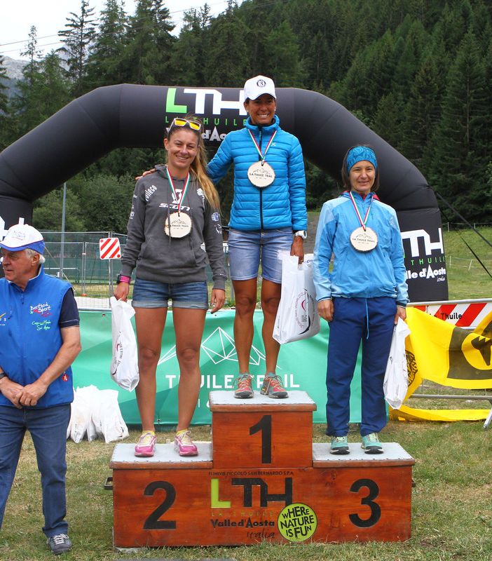 Il podio femminile della competizione