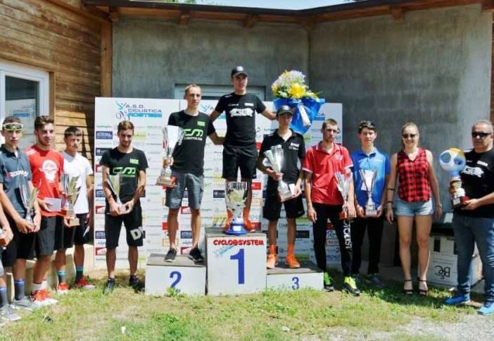 Laurent Rigollet sul primo gradino del podio