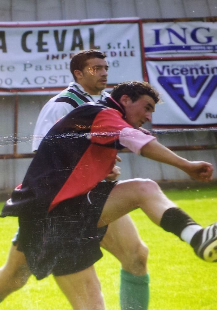 Alessandro Lo Piccolo in azione con la maglia dell'Aosta Sarre