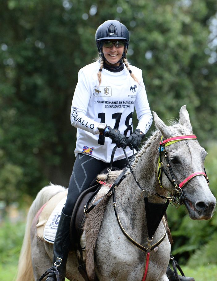 Stefania Marchiano alla gara di Euston Park