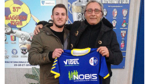 Umberto Miello con il ds Domenico Cicciù del Borgaro