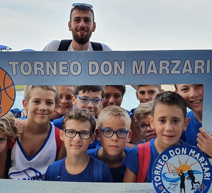 Andrea Frison con i suoi ragazzi