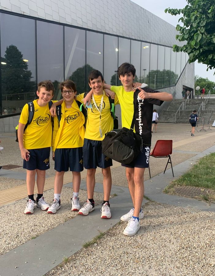 Da sn: Alexis Ghignone, Jacquy Péaquin, Matteo Espositi e Davide Merighi