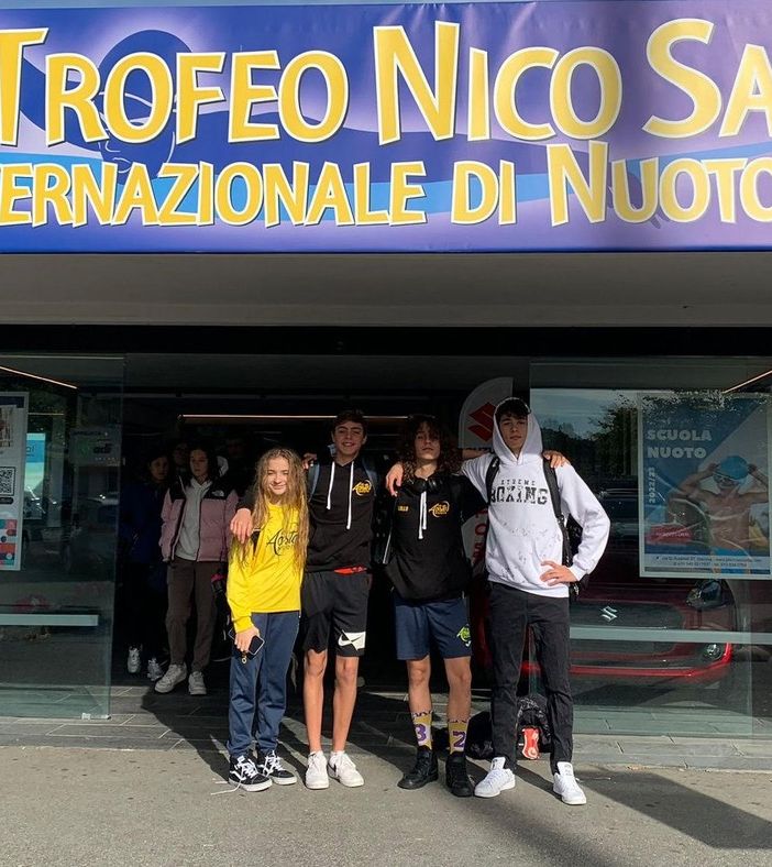 Da sn: Corinne Désandré, Tommaso Navarretta, Lorenzo Miserocchi e Mattia Savoia