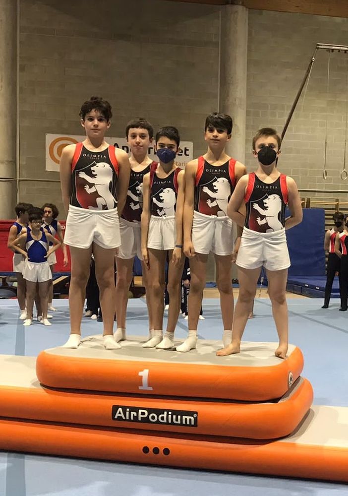 Gabriel Fuccio, Mattia Coutandin, Eric Mombelli, Riccardo Durello e Gabriele Mordenti