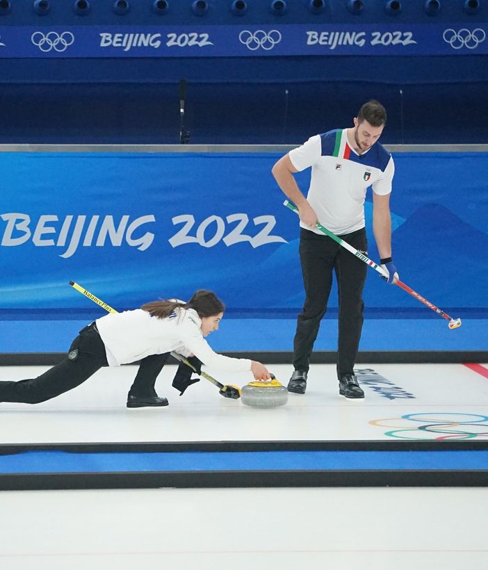PECHINO 2022: CURLING DOPPIO MISTO: un'Italia inarrestabile fa 6 su 6 e vola in semifinale!