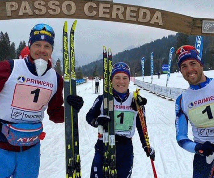 Fondo: Fiamme Oro imprendibili nella mista con Noeckler/Comarella/Pellegrino