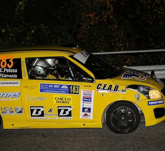 Peloso al Rally di Como nel 2019