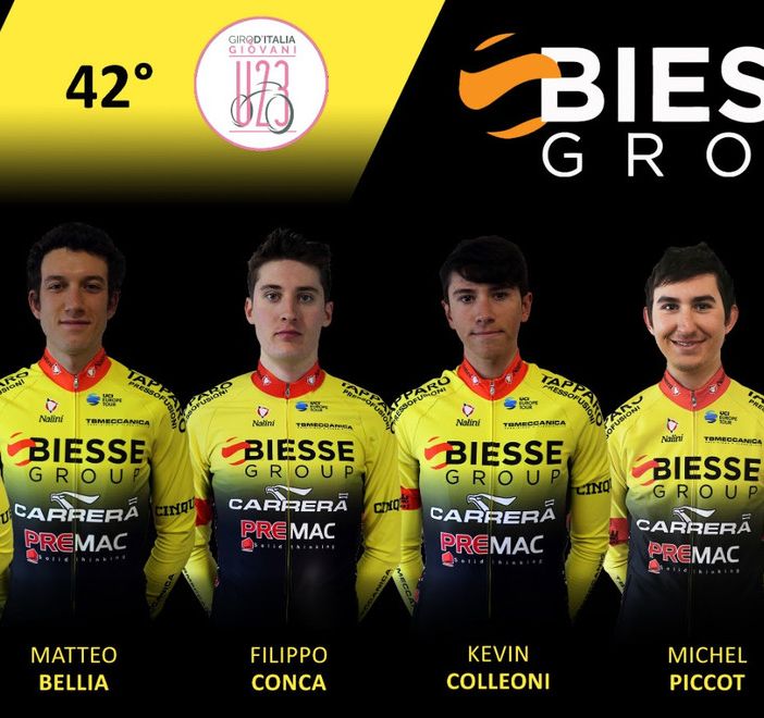 Ciclismo: Michel Piccot in giallonero al Giro d'Italia Under 23
