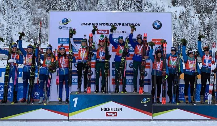 L'Italia in Rosa è uno spettacolo: Vittozzi, Runggaldier, Wierer E Sanfilippo trionfano nella Staffetta di Hochfilzen