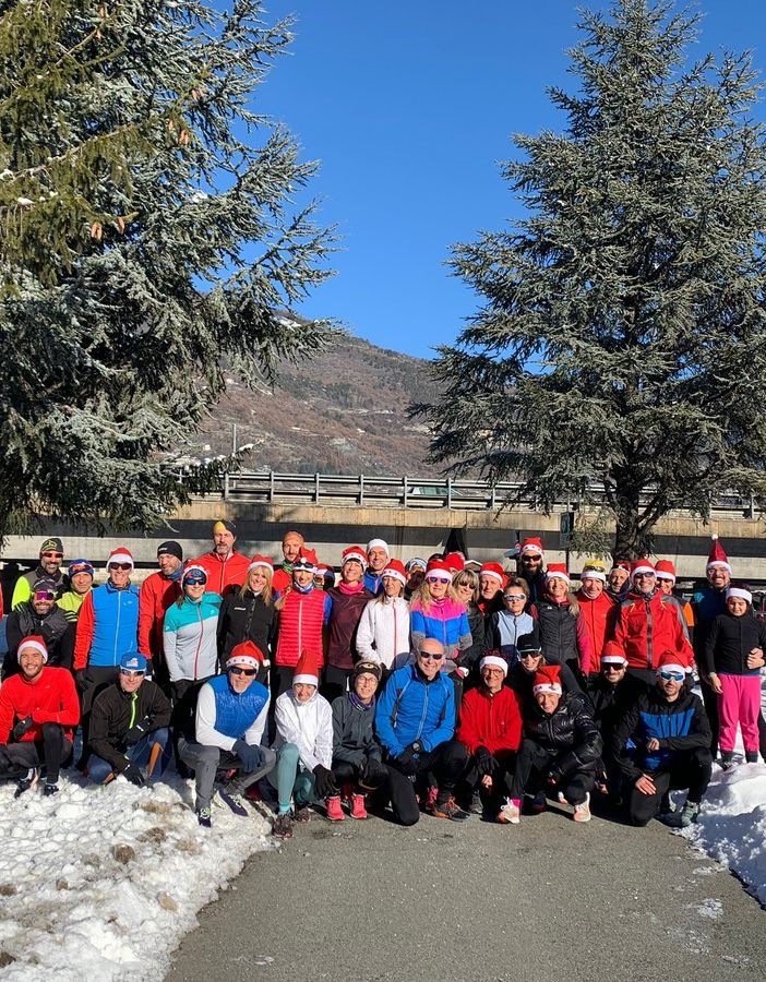 Auguri in corsa per i podisti dell'Atletica Valdostana