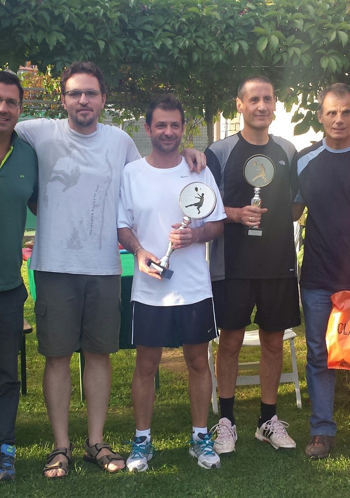 La premiazione della terza tappa con da sinistra: Gianluca D’'Introno (3° classificato), Andrea Valenti, Albert Novel (1°), Riccardo Vuillermin (2°), Adolfo Pacchiodi (3°) e Fausto Fedele (eliminato nei quarti da Novel)