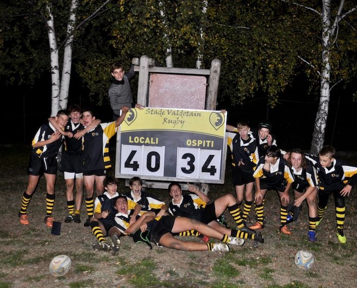 Giocatori da sx a dx in piedi: Clemy Ferré, Tommaso Vestena, Elia Tropiano, Denis Pal Alexandru, David Battendier, Laino Alessandro, Rosa Jacopo, Carlo Gobbi. Sdraiati da sx a dx: Domenico Scarfó, Matteo Sebastiani, Jacques Becquet, Filippo Malacarne.