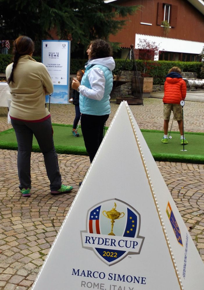 Ryder Cup 2022: Il Golf si promuove in centro a Courmayeur