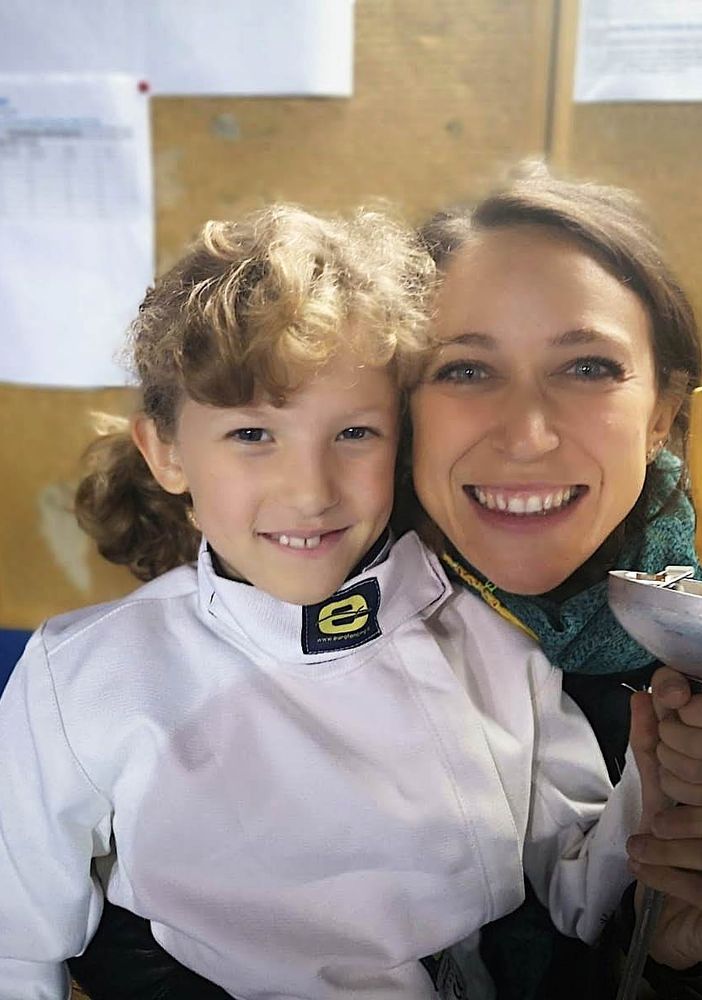 Nelle foto Fiammetta Manni (sn) con Nicole Creazzo; in basso Nicolas Artosi, e ancora Nicole Creazzo in pedana