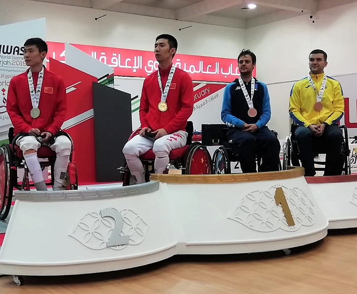 CdM Scherma paralimpica: A Sharja ottimo terzo posto per Matteo Berti fioretto cat. A