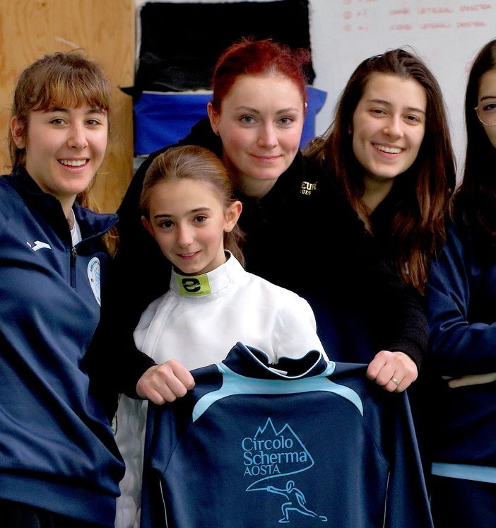 La squadra Cadette con Francesca Armaroli