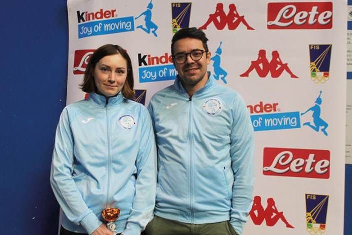 Magdalena Jarek Campioni con il maestro Alessandro Funghi