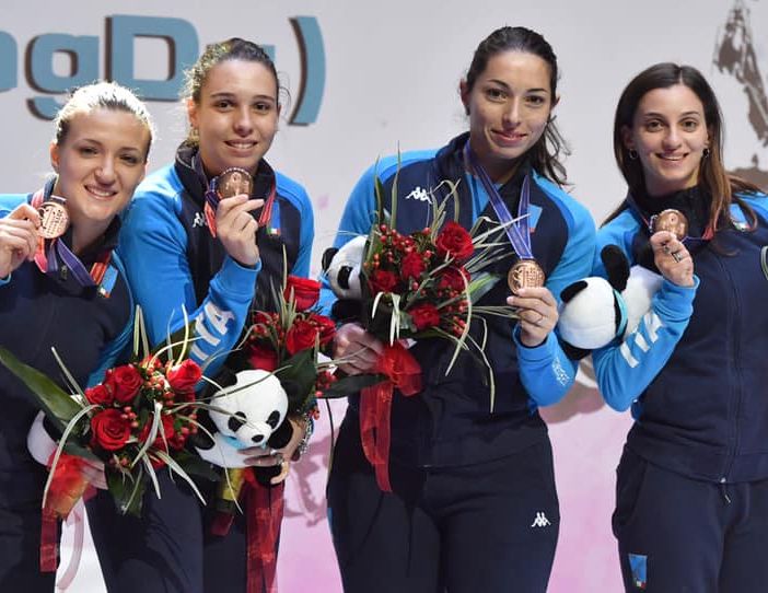 Coppa del mondo di spada femminile: Isola e Clerici terze nella prova a squadre a Chengdu