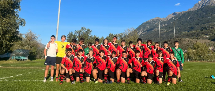 Rugby: Stade Valdôtain under 16 cadono contro il Volpiano