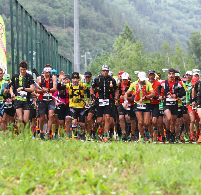 La partenza del Trail della Becca di Viou