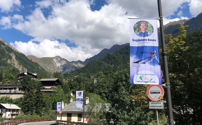 I testimonial sportivi delle valli del Monte Bianco sventolano in Valdigne