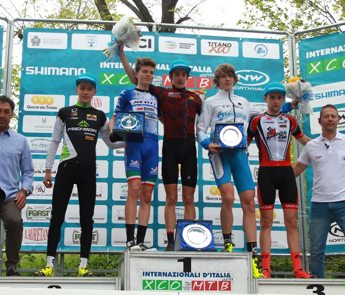 Ciclismo: Andreas Vittone e Martina Berta sul gradino alto del podio a San Marino